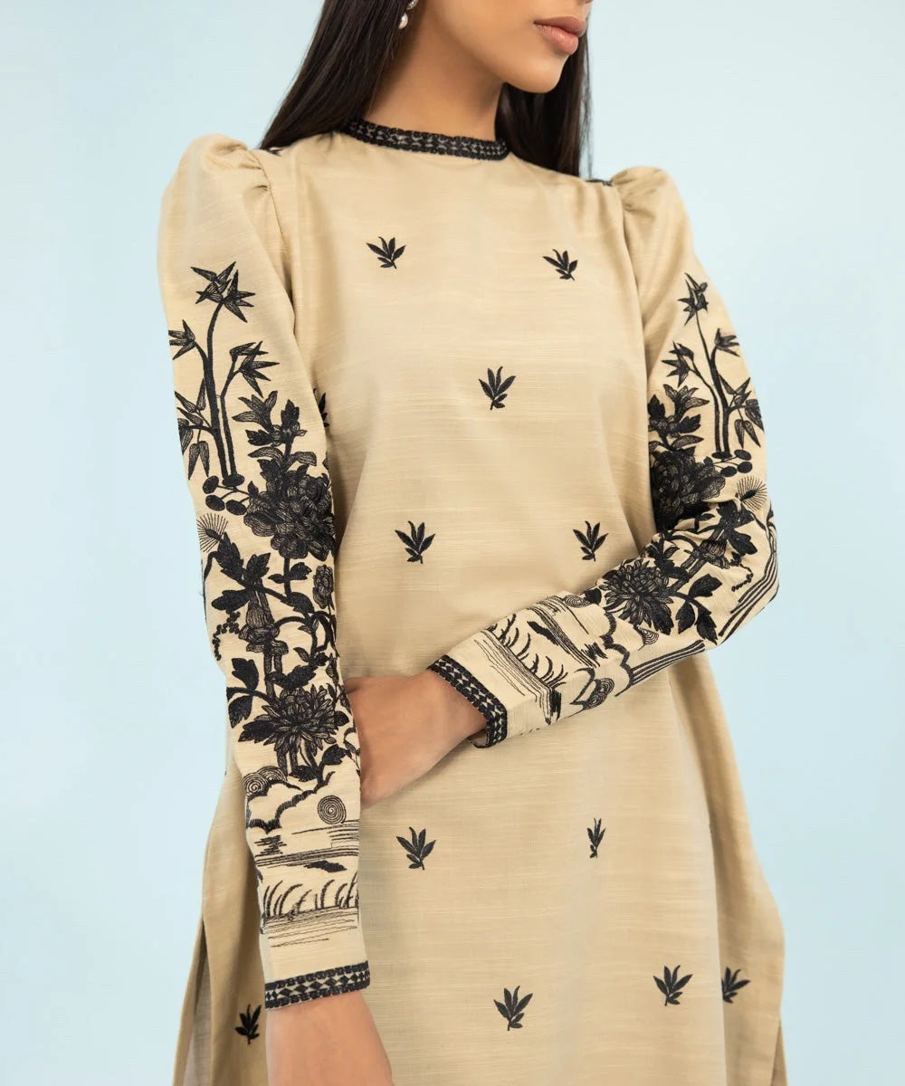 SAPPHIRE | UNSTITCHED 2 PIECE EMBROIDERED KHADDAR SUIT