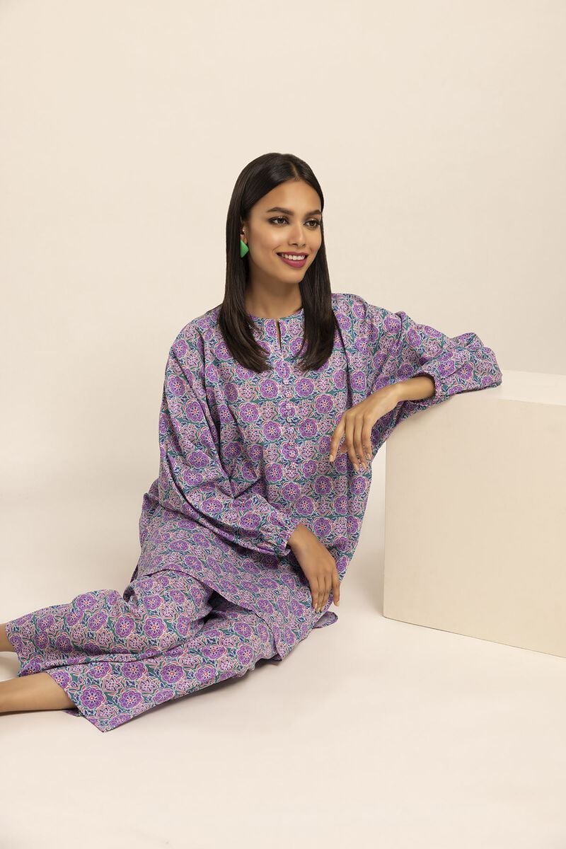 Khaadi | 2 Piece Unstitched Cambirc- Top & Bottom | JCA231003-Green