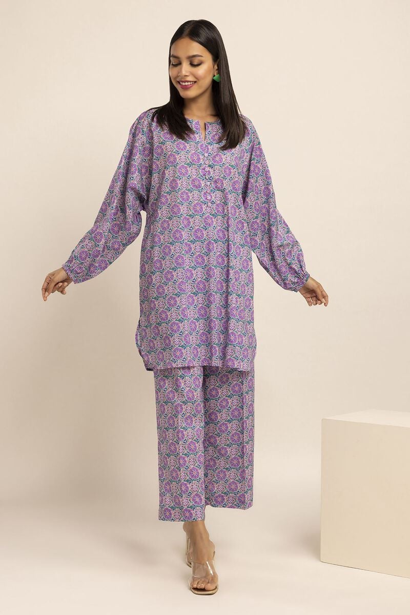 Khaadi | 2 Piece Unstitched Cambirc- Top & Bottom | JCA231003-Green