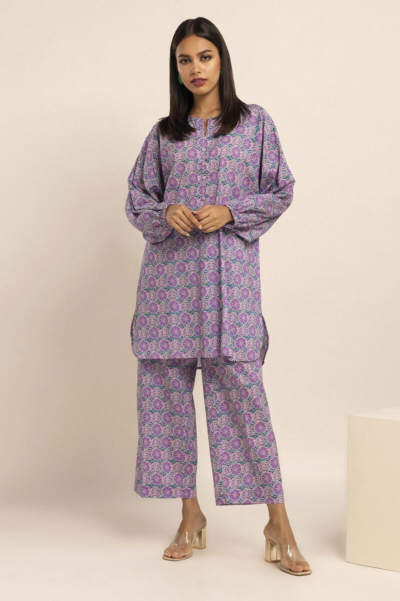 Khaadi | 2 Piece Unstitched Cambirc- Top & Bottom | JCA231003-Green