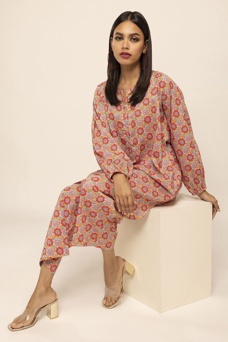 KHAADI | UNSTITCHED 2 PIECE PRINTED CAMBRIC SUIT