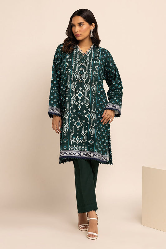 KHAADI | UNSTITCHED 2 PIECE PRINTED KHADDAR SUIT