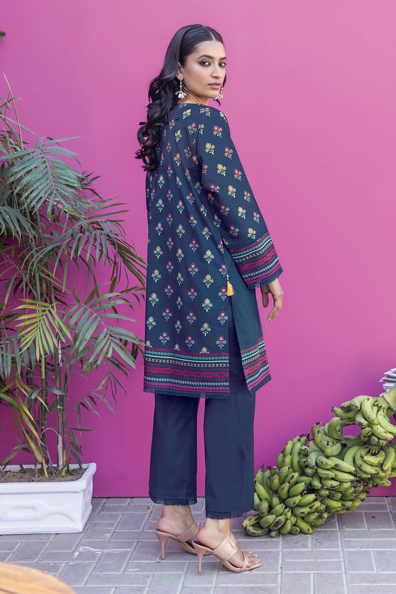 Khaadi | 2 Piece Unstitched Cambirc - Top & Bottom | JLA231208-Navy