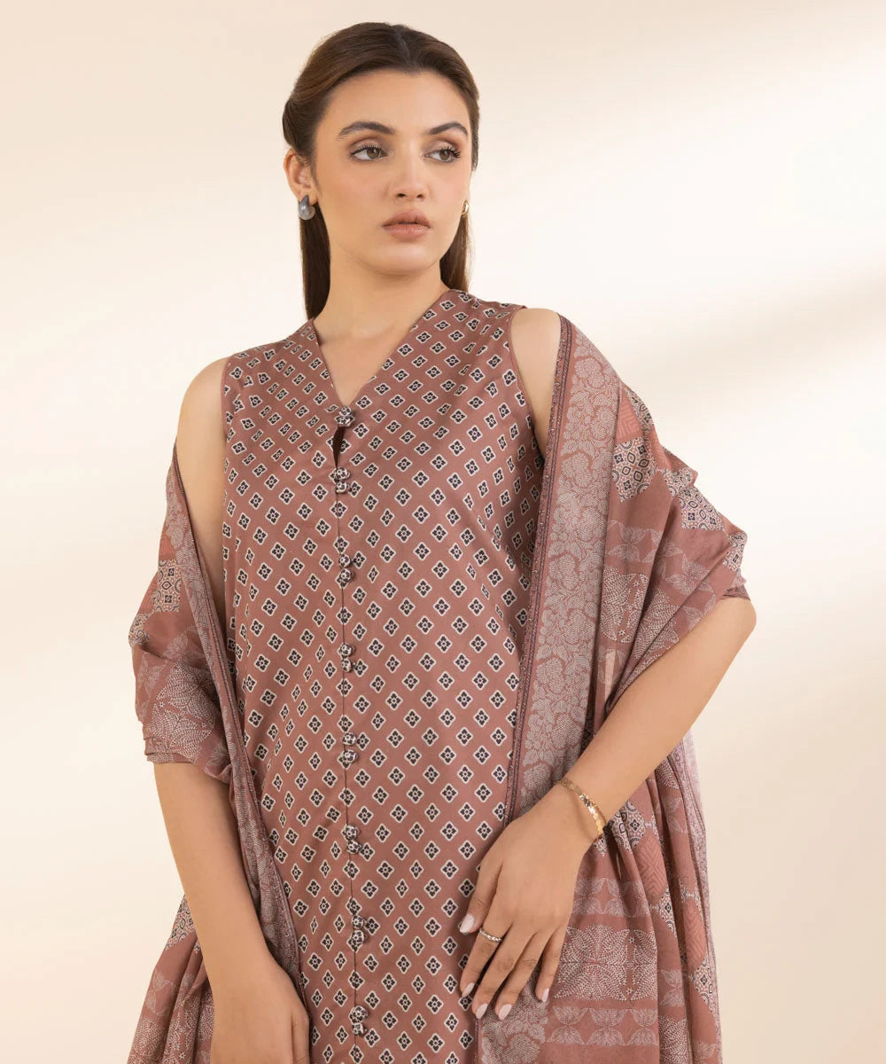 SAPPHIRE | UNSTITCHED 3 PIECE PRINTED LAWN SUIT
