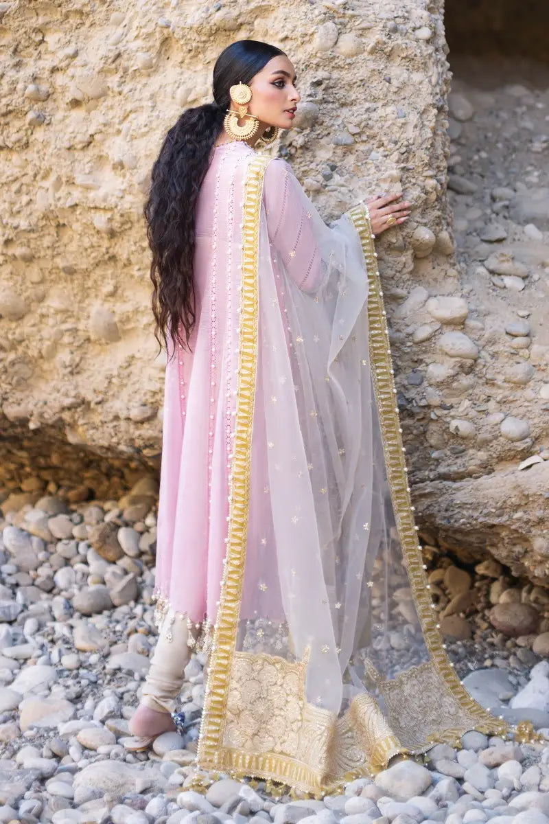 Sana Safinaz | Unstitched 3Pc Embroidered Luxury Lawn | 4B