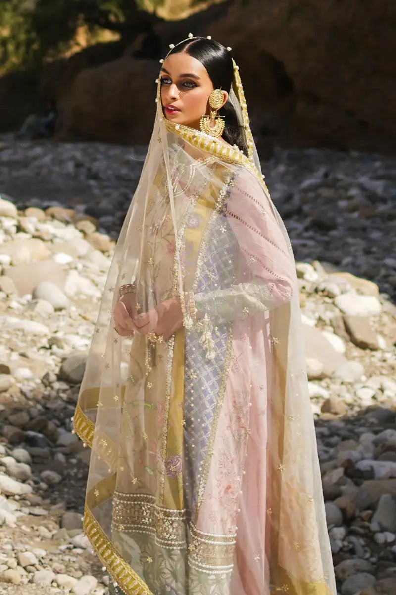 Sana Safinaz | Unstitched 3Pc Embroidered Luxury Lawn | 4B