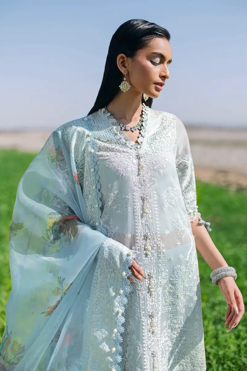 Sana Safinaz | Unstitched 3Pc Embroidered Luxury Lawn | 5B