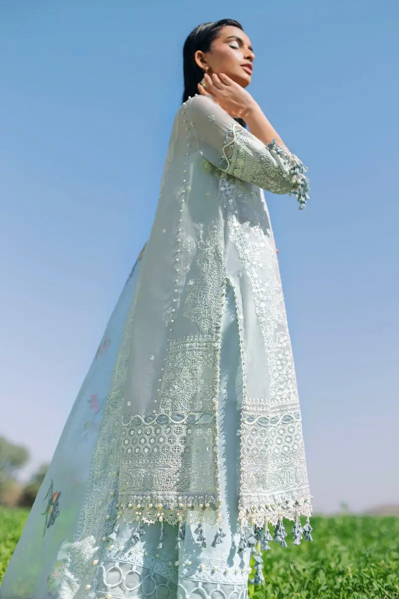 Sana Safinaz | Unstitched 3Pc Embroidered Luxury Lawn | 5B