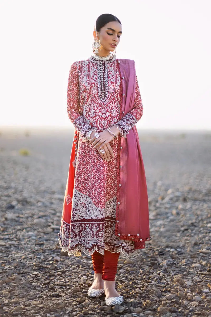 Sana Safinaz | Unstitched 3Pc Embroidered Luxury Lawn | 9A