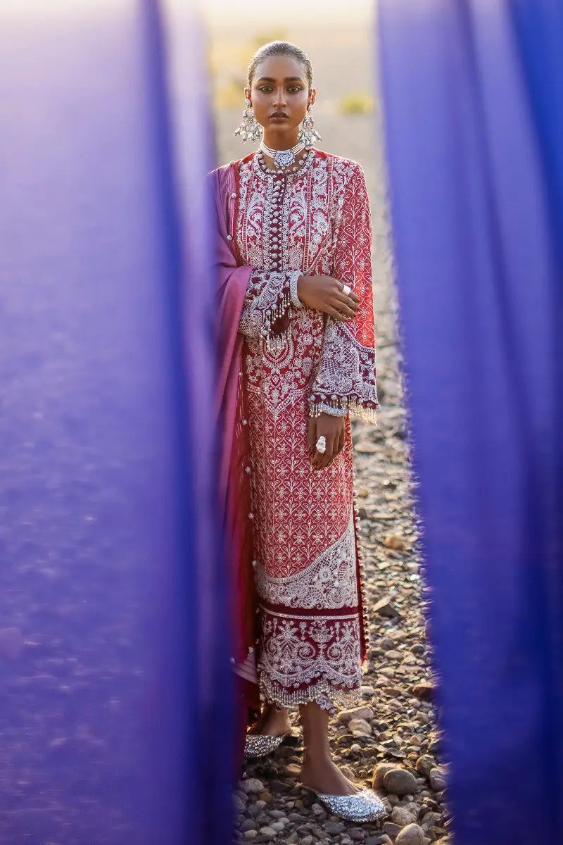 Sana Safinaz | Unstitched 3Pc Embroidered Luxury Lawn | 9A