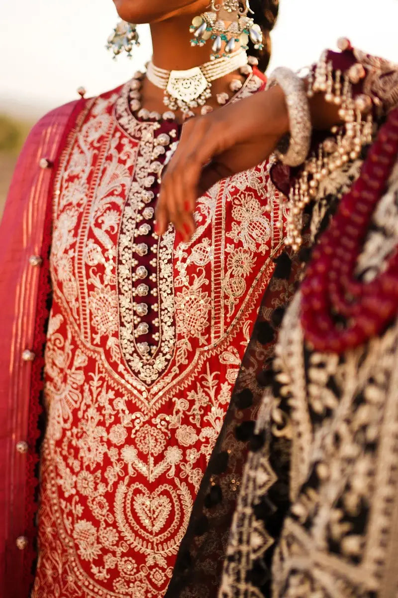 Sana Safinaz | Unstitched 3Pc Embroidered Luxury Lawn | 9A