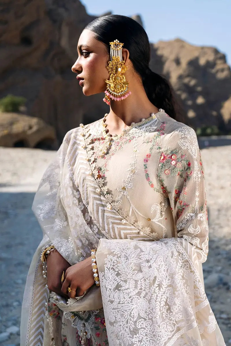 Sana Safinaz | Unstitched 3Pc Embroidered Luxury Lawn | 11A