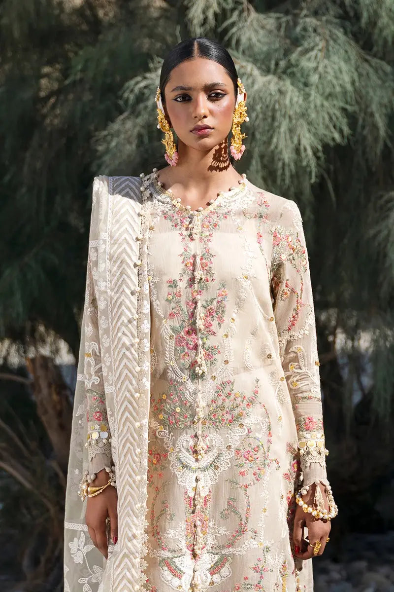 Sana Safinaz | Unstitched 3Pc Embroidered Luxury Lawn | 11A