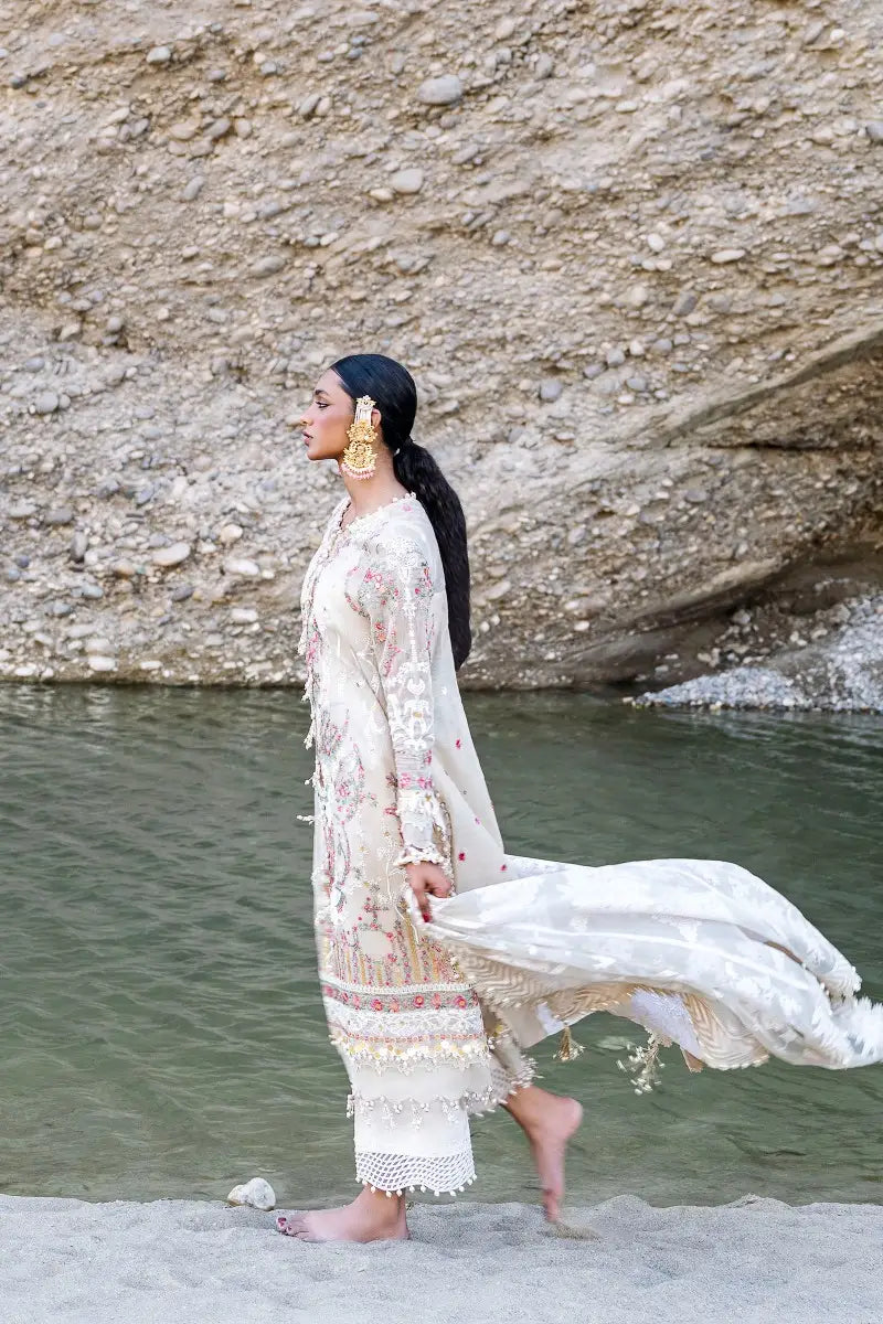 Sana Safinaz | Unstitched 3Pc Embroidered Luxury Lawn | 11A
