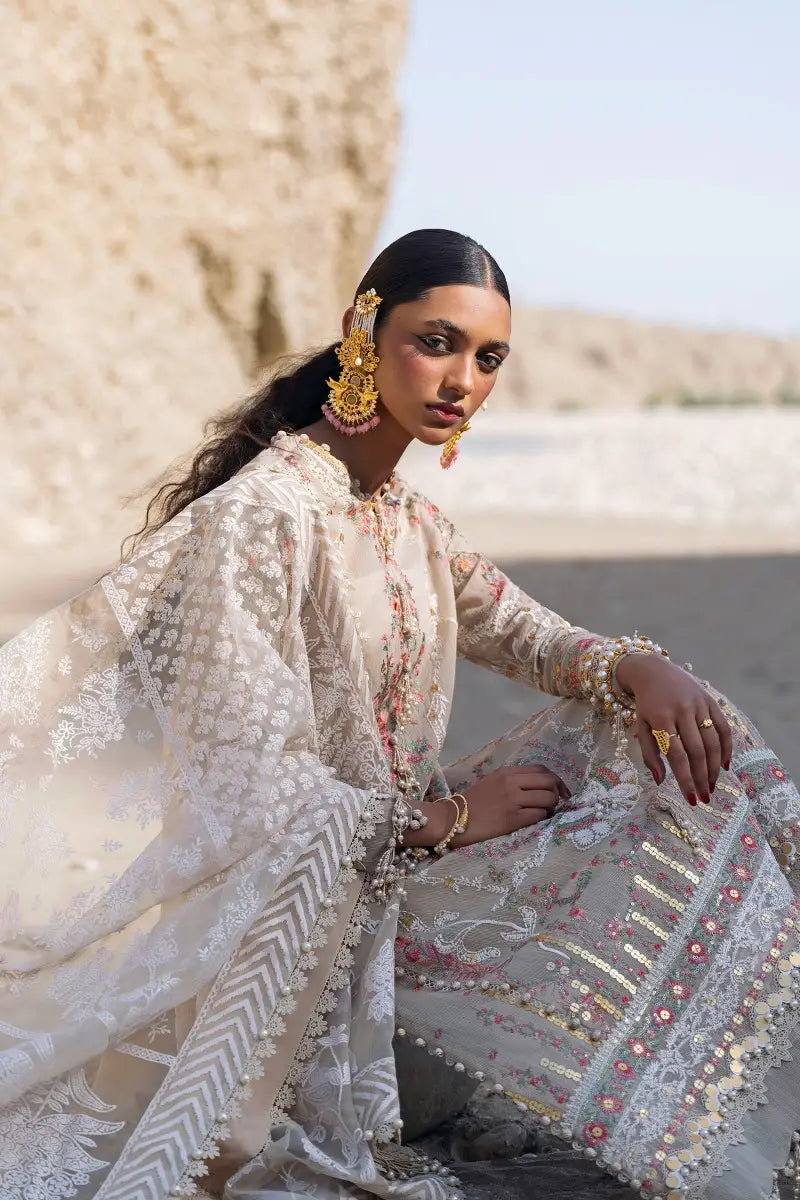 Sana Safinaz | Unstitched 3Pc Embroidered Luxury Lawn | 11A