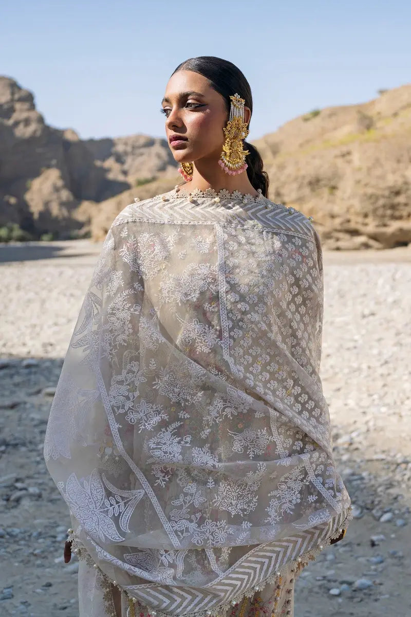 Sana Safinaz | Unstitched 3Pc Embroidered Luxury Lawn | 11A