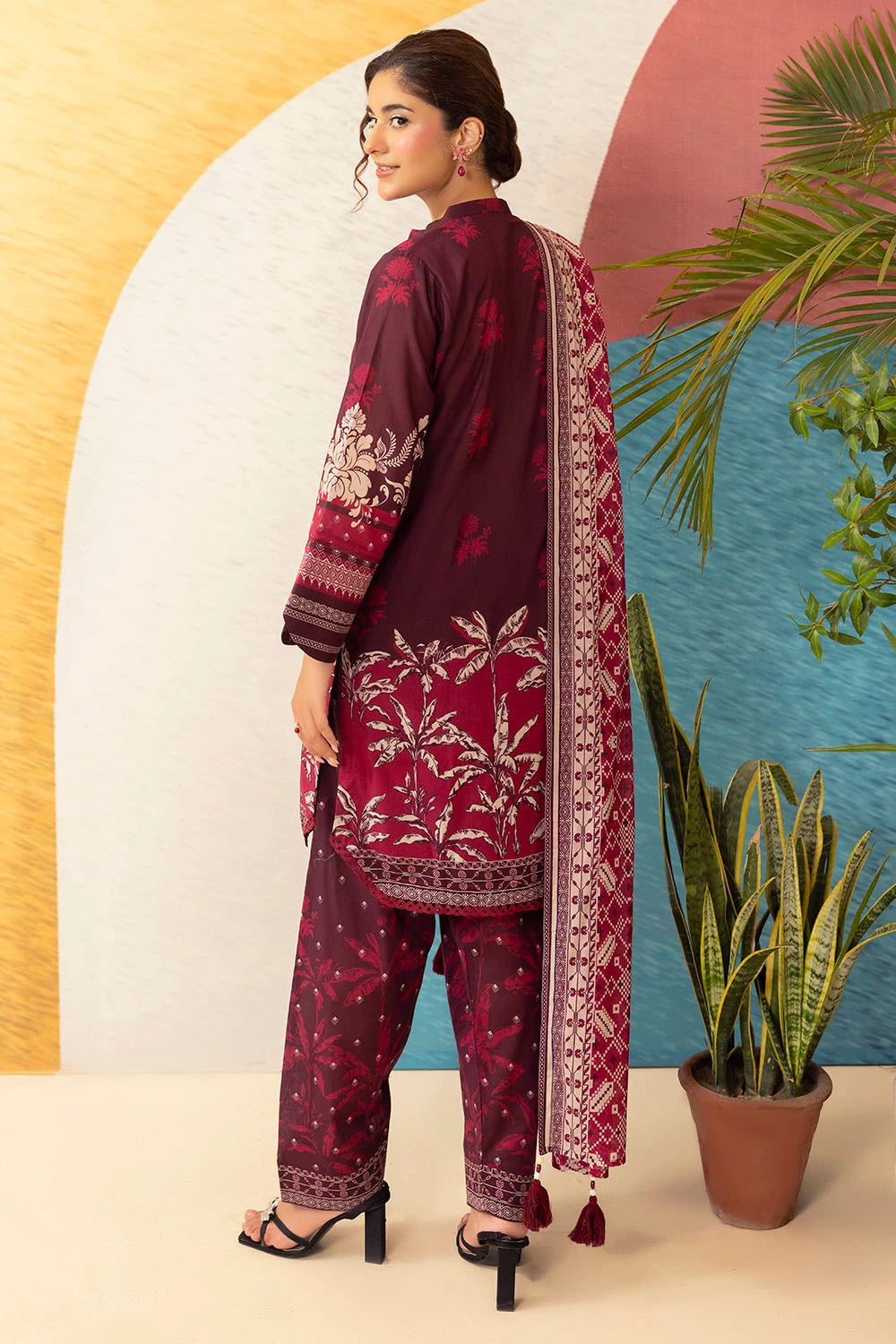 GUL AHMED | 3PC UNSTITCHED PRINTED LAWN SUIT