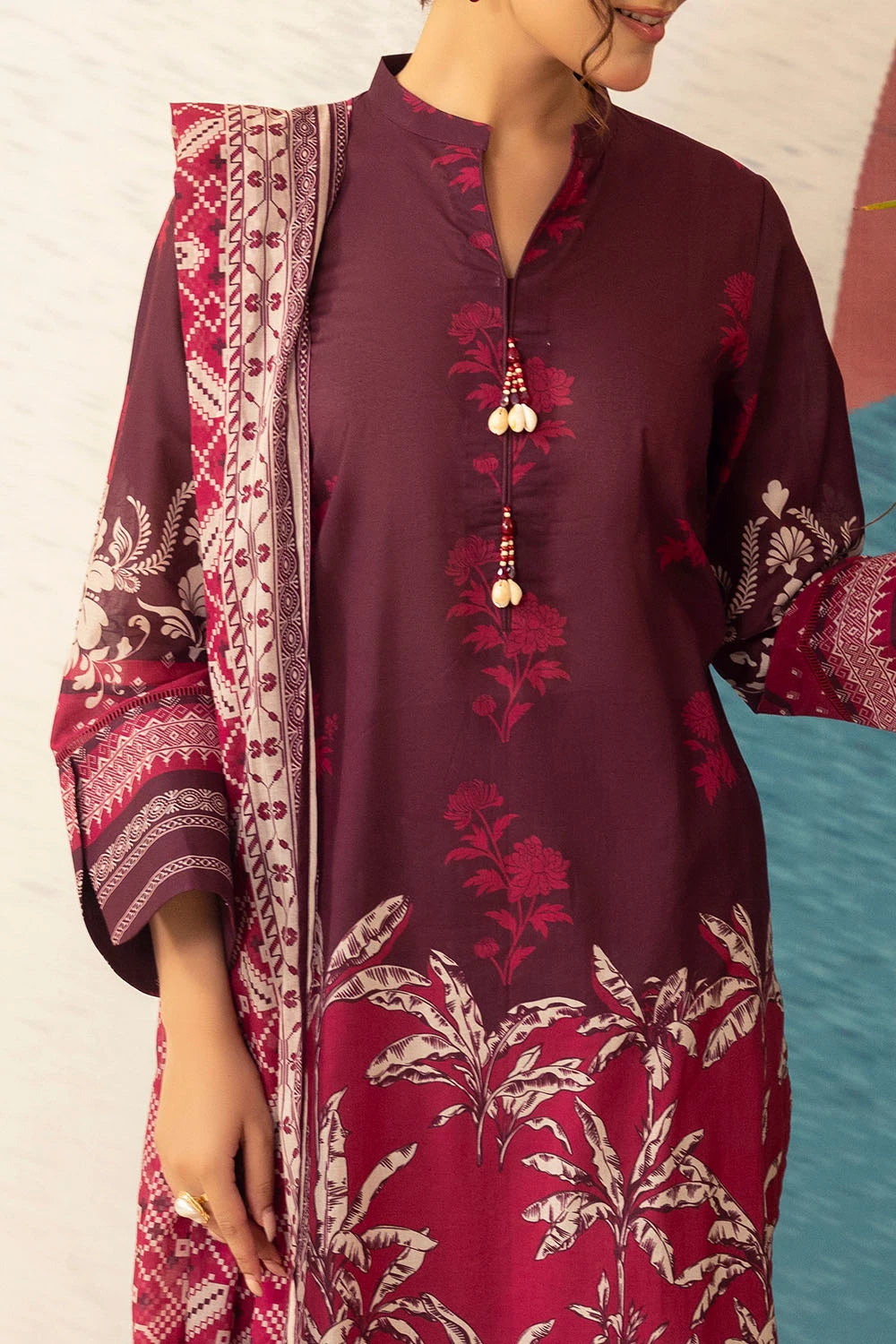 GUL AHMED | 3PC UNSTITCHED PRINTED LAWN SUIT