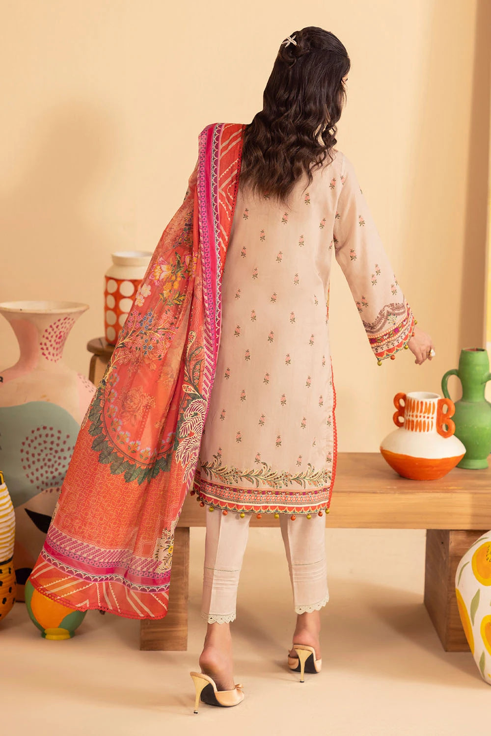 GUL AHMED | 3PC UNSTITCHED PRINTED LAWN SUIT