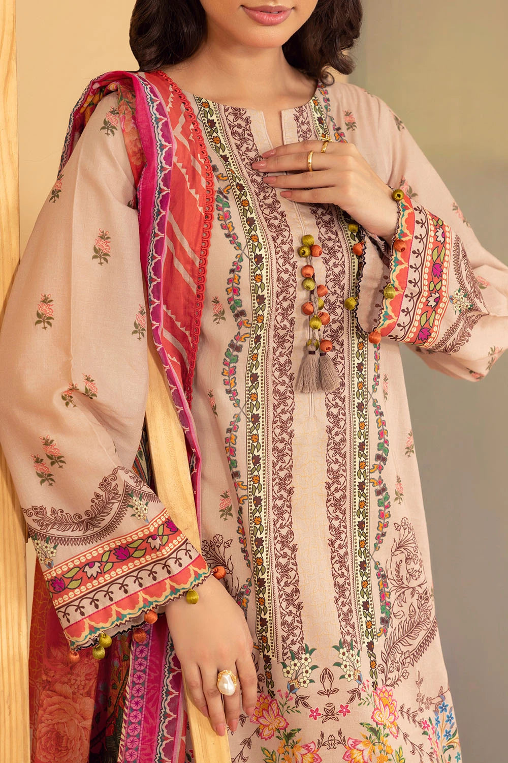 GUL AHMED | 3PC UNSTITCHED PRINTED LAWN SUIT