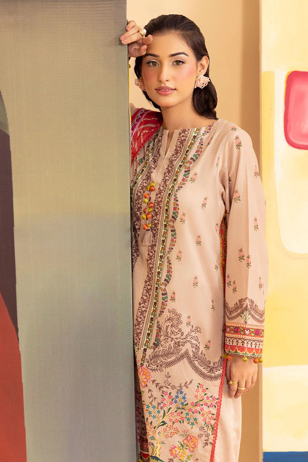 GUL AHMED | 3PC UNSTITCHED PRINTED LAWN SUIT