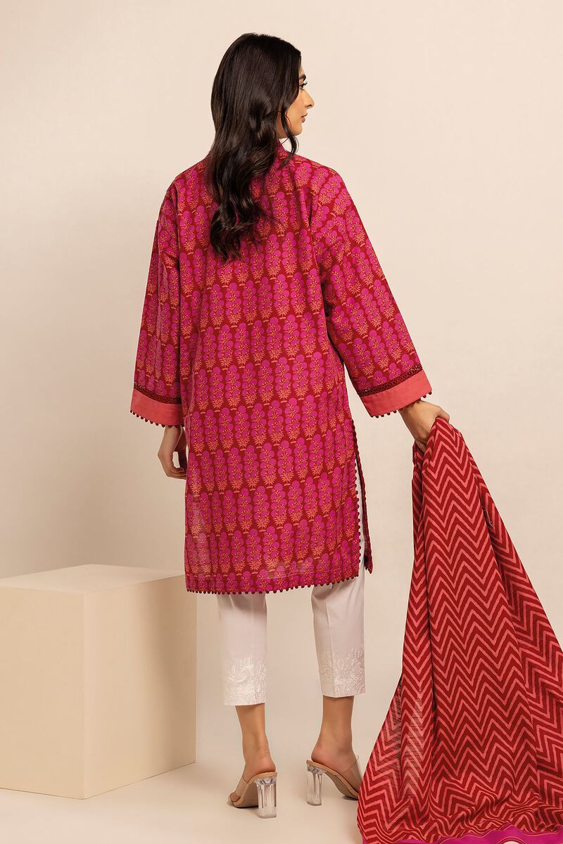 KHAADI | UNSTITCHED 2 PIECE PRINTED KHADDAR SUIT