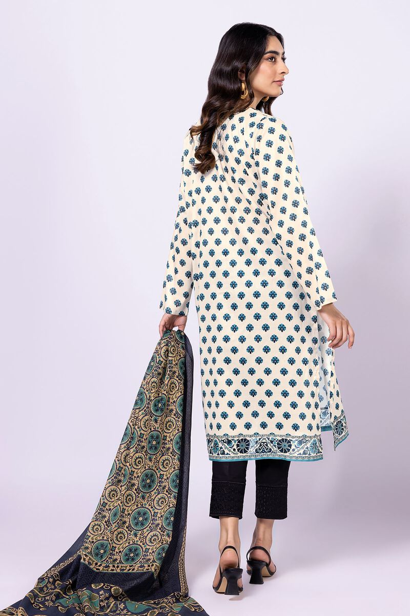 Khaadi | 2 Piece Unstitched Lawn - Top & Dupatta | LLA230520-Blue