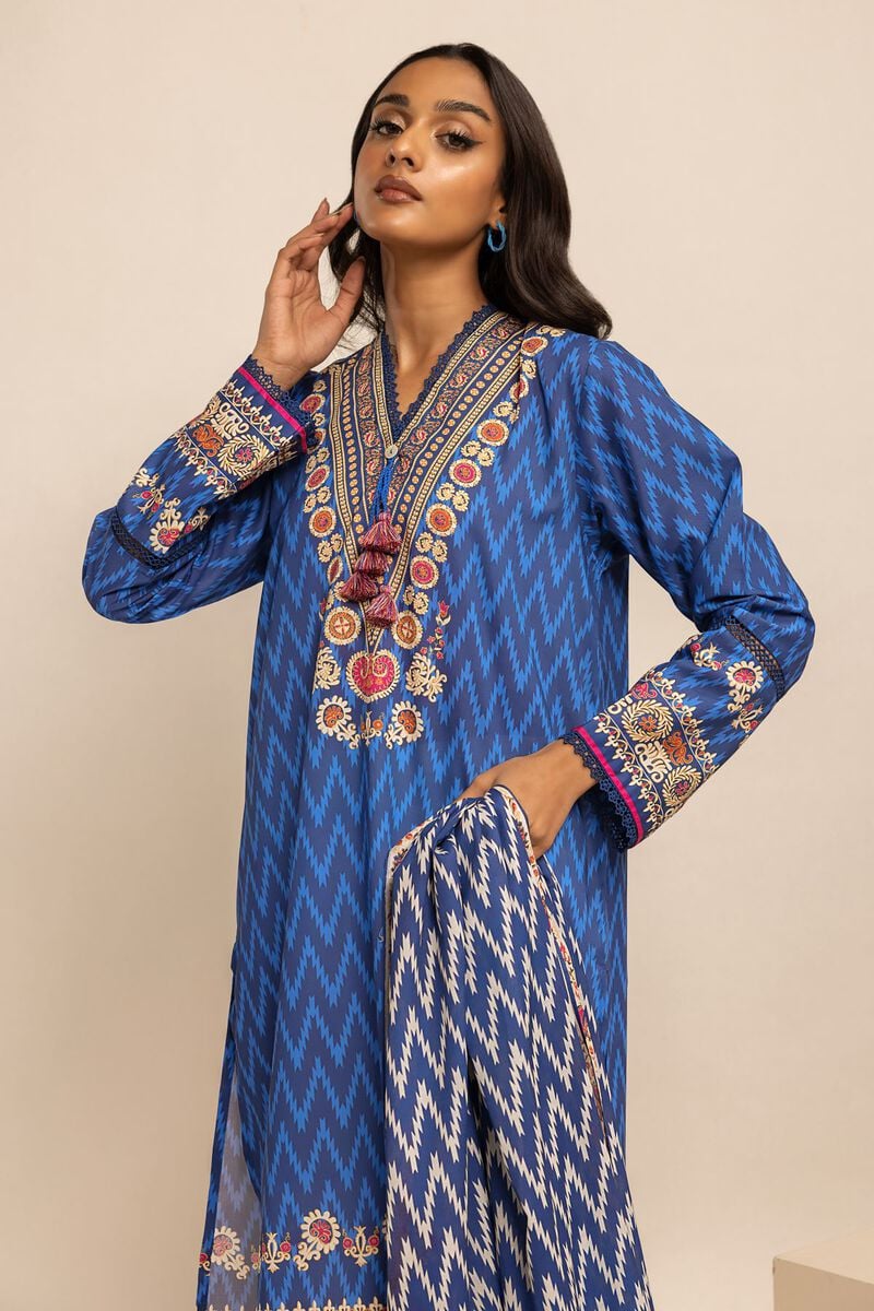 KHAADI | UNSTITCHED 2 PIECE PRINTED LAWN SUIT