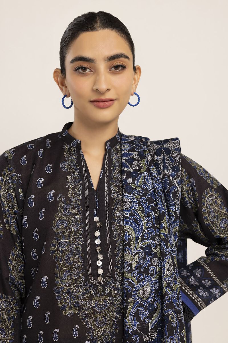 KHAADI | UNSTITCHED 2 PIECE PRINTED LIGHT KHADDAR SUIT