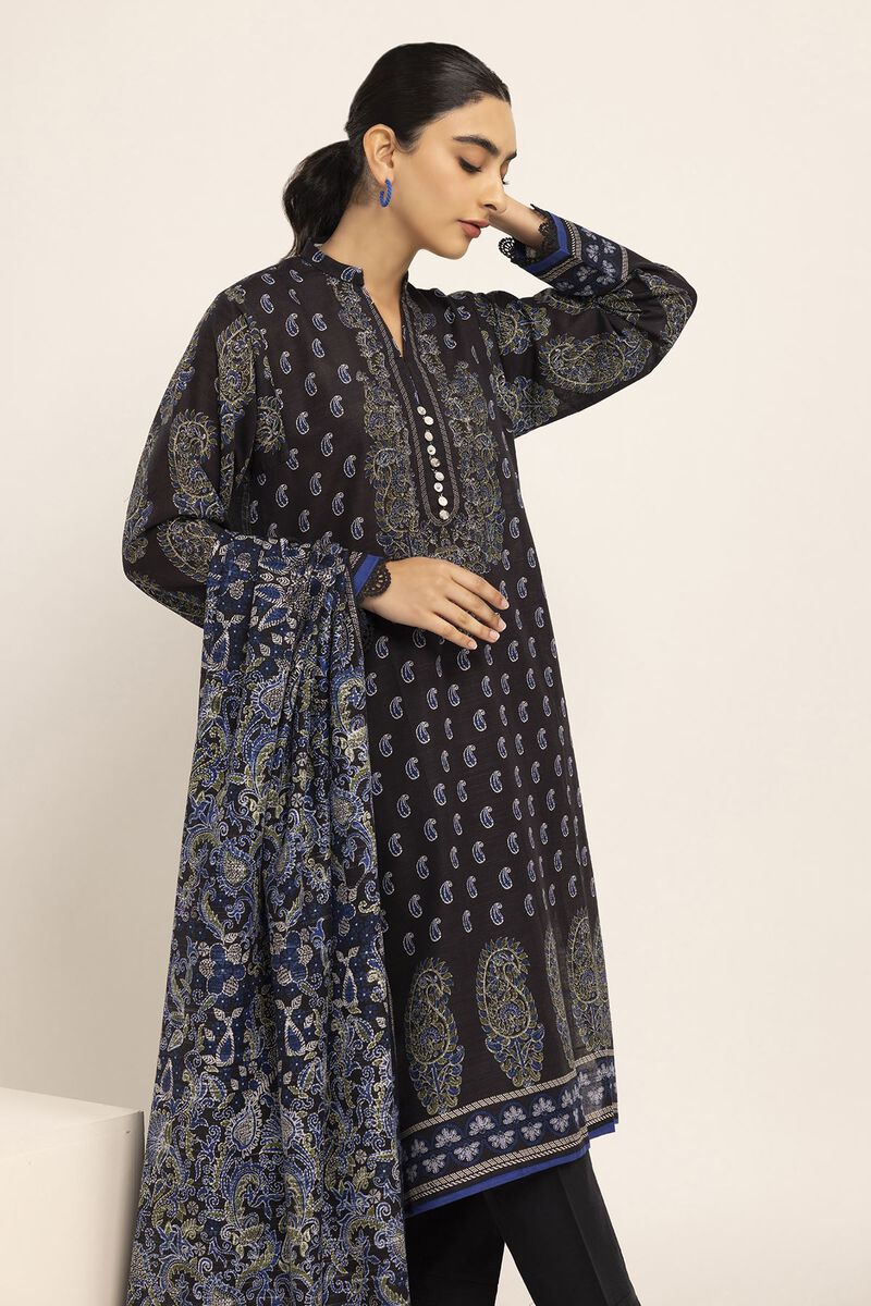 KHAADI | UNSTITCHED 2 PIECE PRINTED LIGHT KHADDAR SUIT