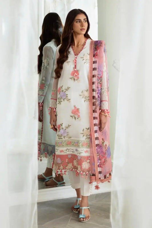 Sana Safinaz | Muzlin Spring Vol-1 | Unstitched 3Pc Embroidered Lawn | 10B