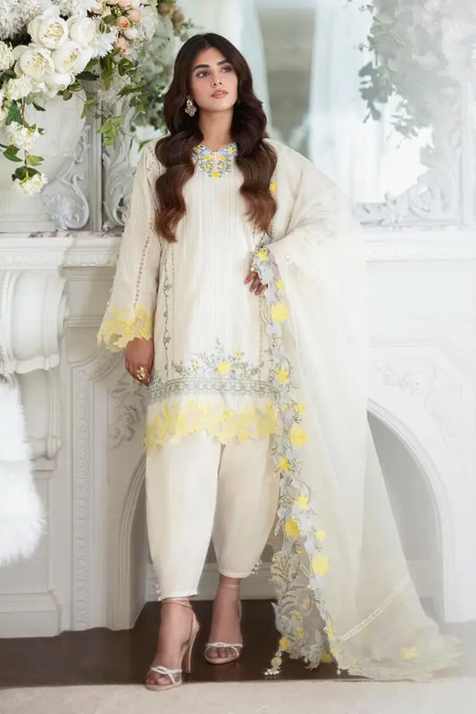Sana Safinaz | Muzlin Spring Vol-1 | Unstitched 3Pc Embroidered Lawn | 13A
