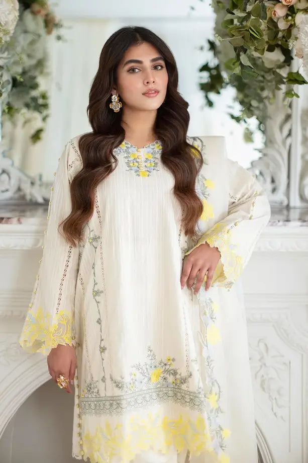 Sana Safinaz | Muzlin Spring Vol-1 | Unstitched 3Pc Embroidered Lawn | 13A