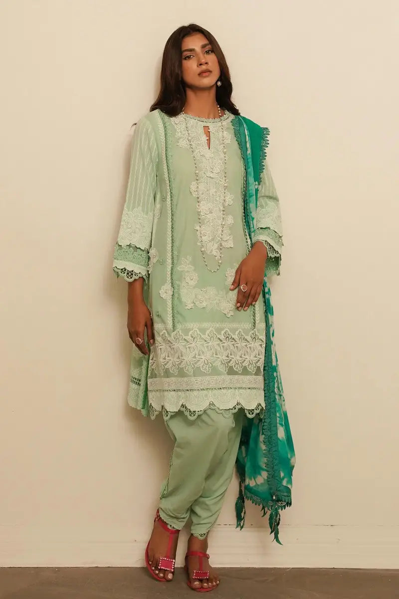 Sana Safinaz | Muzlin Spring Vol-1 | Unstitched 3Pc Embroidered Lawn | 20A