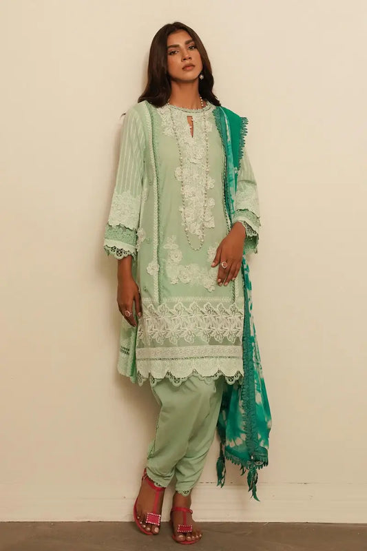 Sana Safinaz | Muzlin Spring Vol-1 | Unstitched 3Pc Embroidered Lawn | 20A