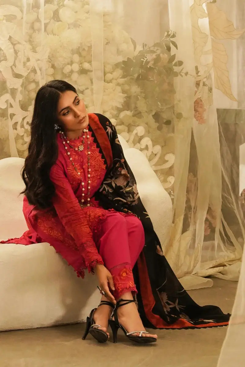 Sana Safinaz | Muzlin Spring Vol-1 | Unstitched 3Pc Embroidered Lawn | 23B