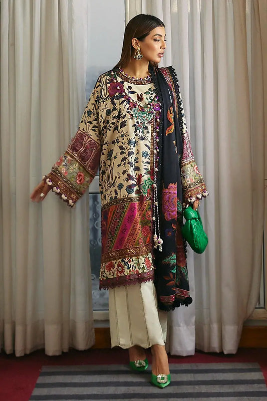 Sana Safinaz | Muzlin Winter Unstitched 3pc | 1A