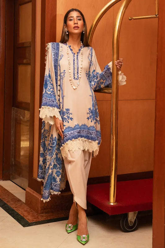 Sana Safinaz | Muzlin Winter Unstitched 3pc | 2B