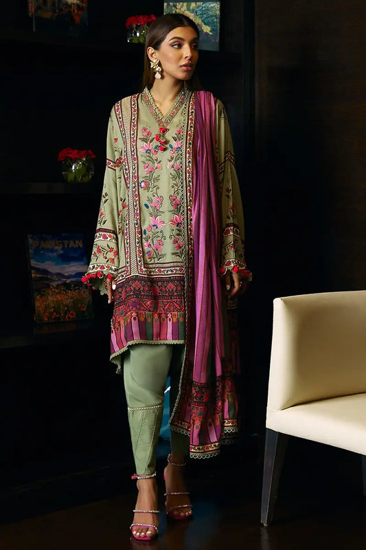 Sana Safinaz | Muzlin Winter Unstitched 3pc | 3B