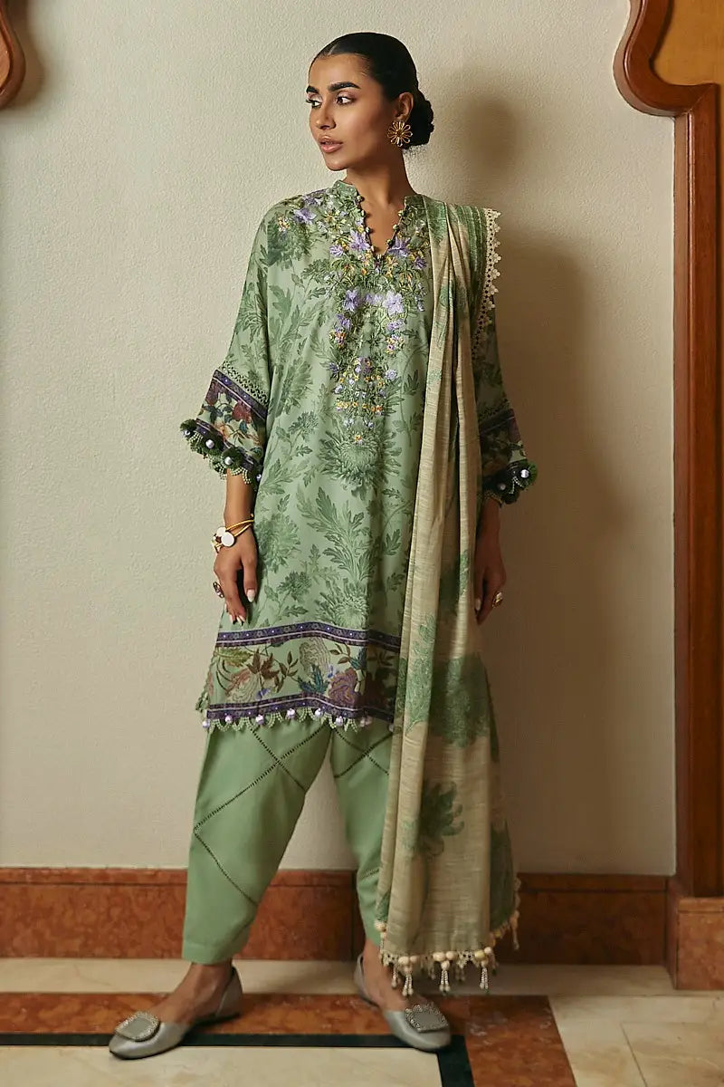 Sana Safinaz | Muzlin Winter Unstitched 3pc | 6B
