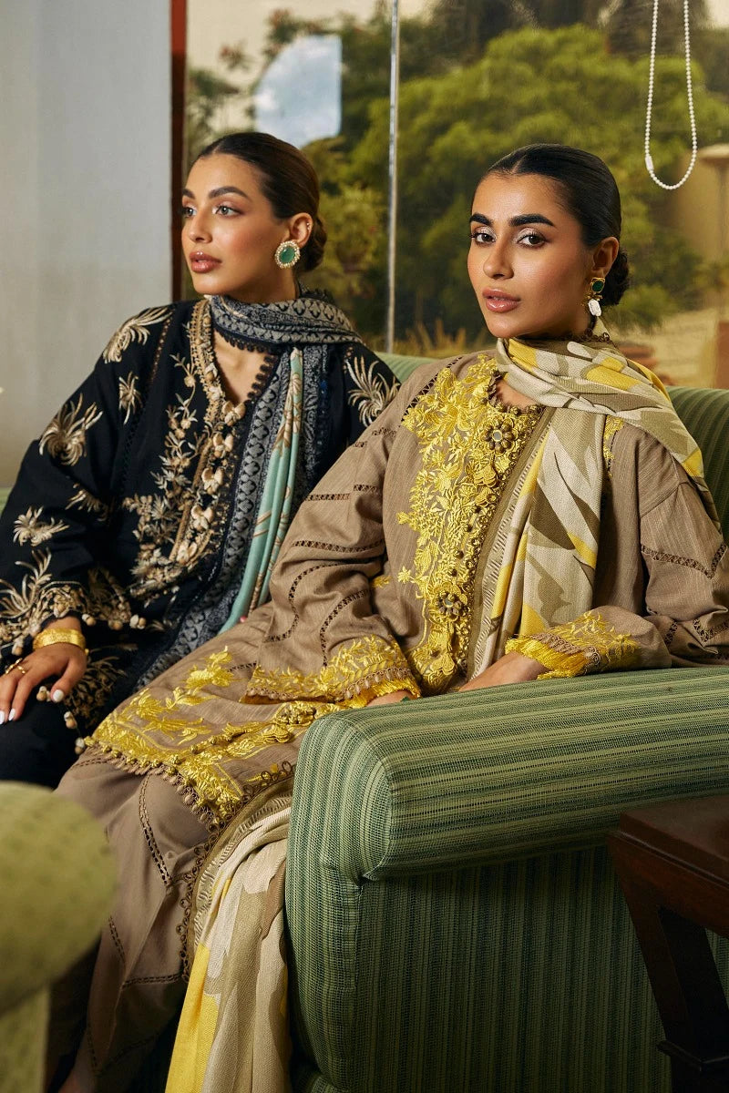 SANA SAFINAZ | UNSTITCHED 3 PIECE MUZLIN WINTER SUIT