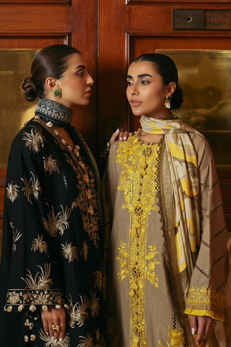 SANA SAFINAZ | UNSTITCHED 3 PIECE MUZLIN WINTER SUIT
