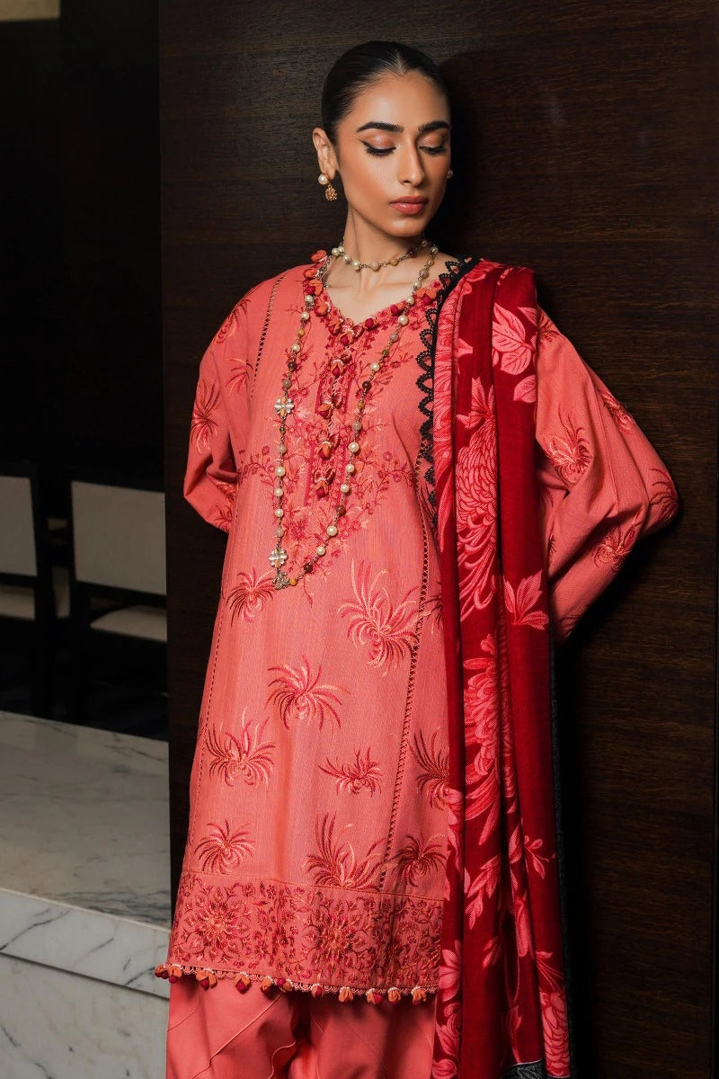 SANA SAFINAZ | UNSTITCHED 3 PIECE MUZLIN WINTER SUIT