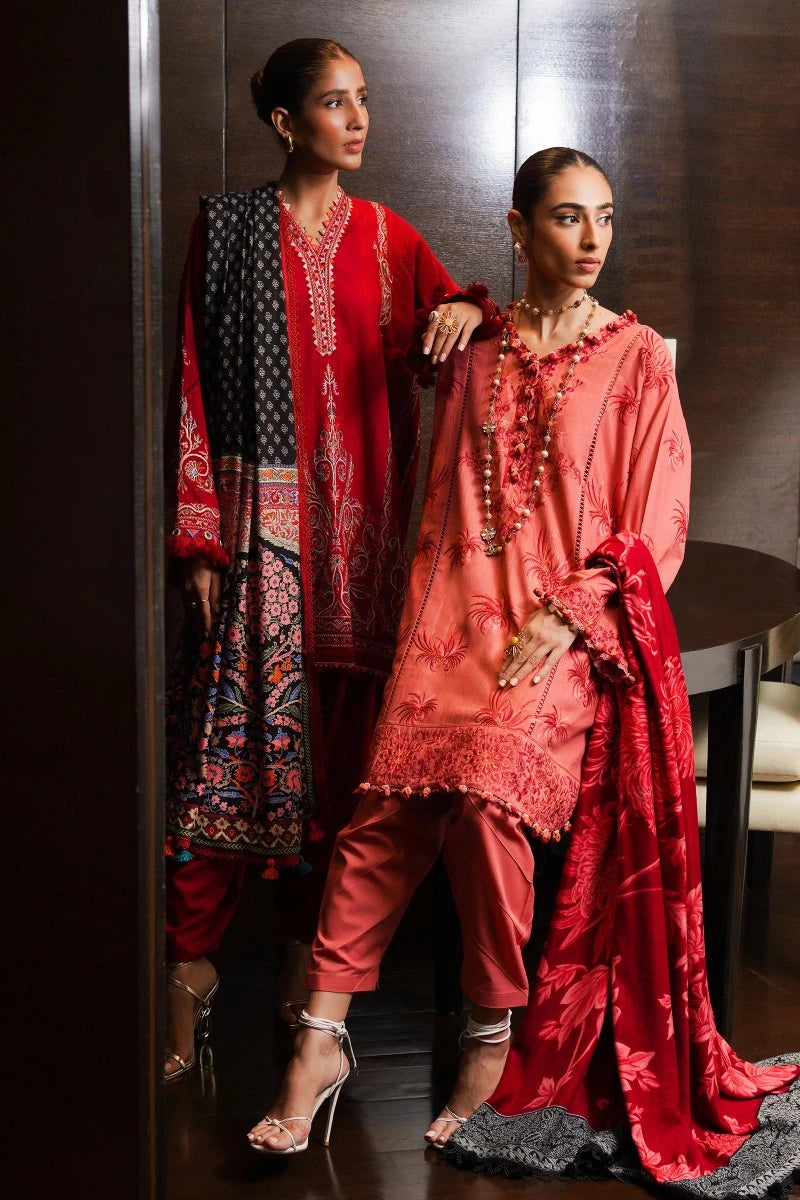 SANA SAFINAZ | UNSTITCHED 3 PIECE MUZLIN WINTER SUIT