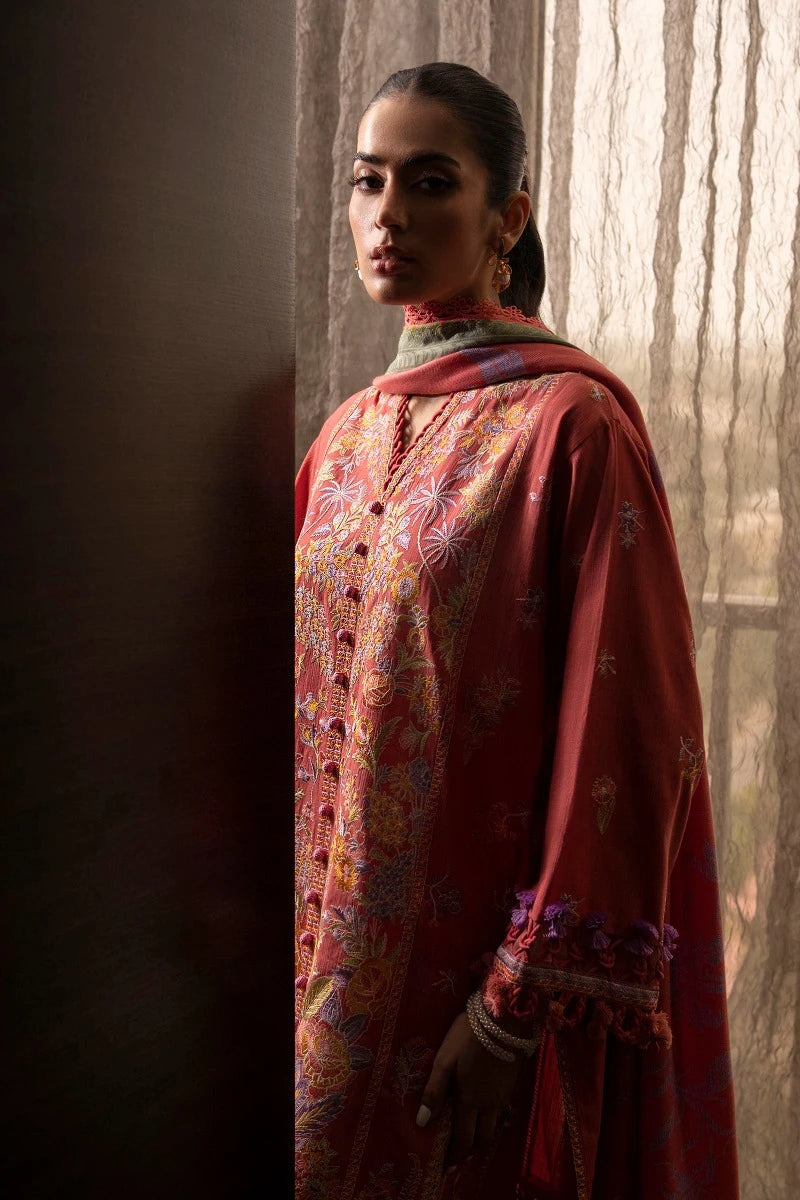 SANA SAFINAZ | UNSTITCHED 3 PIECE MUZLIN WINTER SUIT
