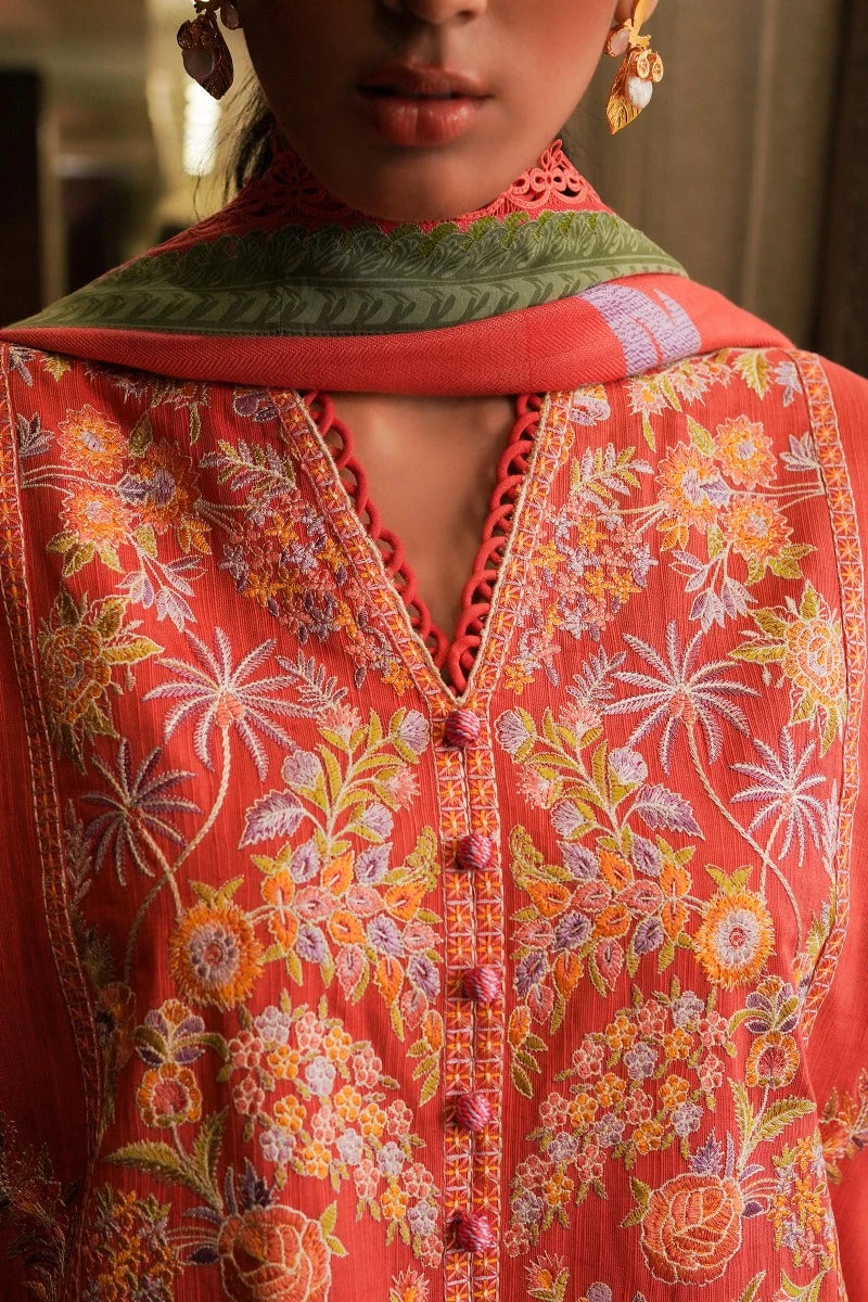 SANA SAFINAZ | UNSTITCHED 3 PIECE MUZLIN WINTER SUIT