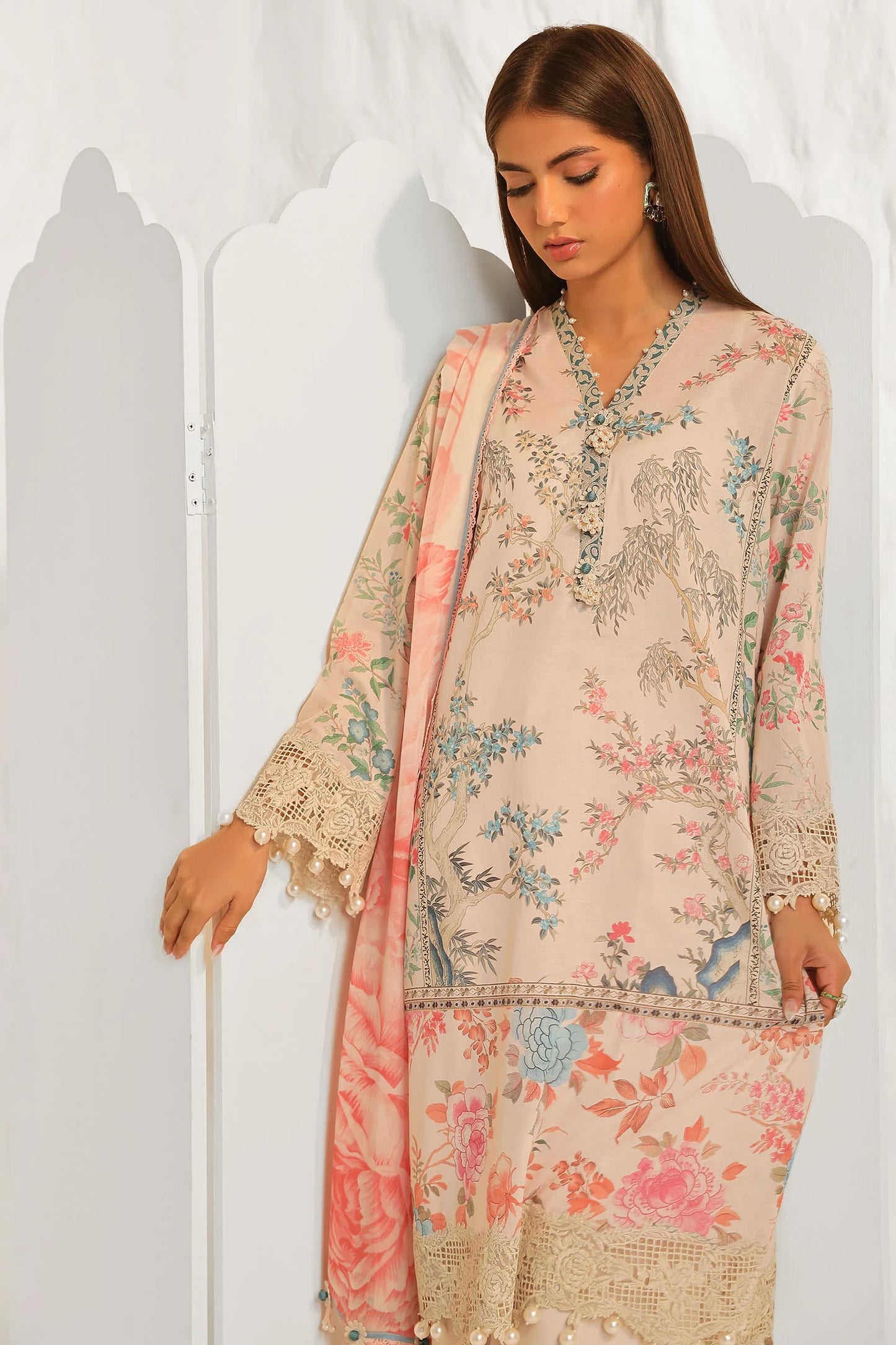 SANA SAFINAZ | MUZLIN SUMMER | UNSTITCHED 3 PIECE LAWN SUIT