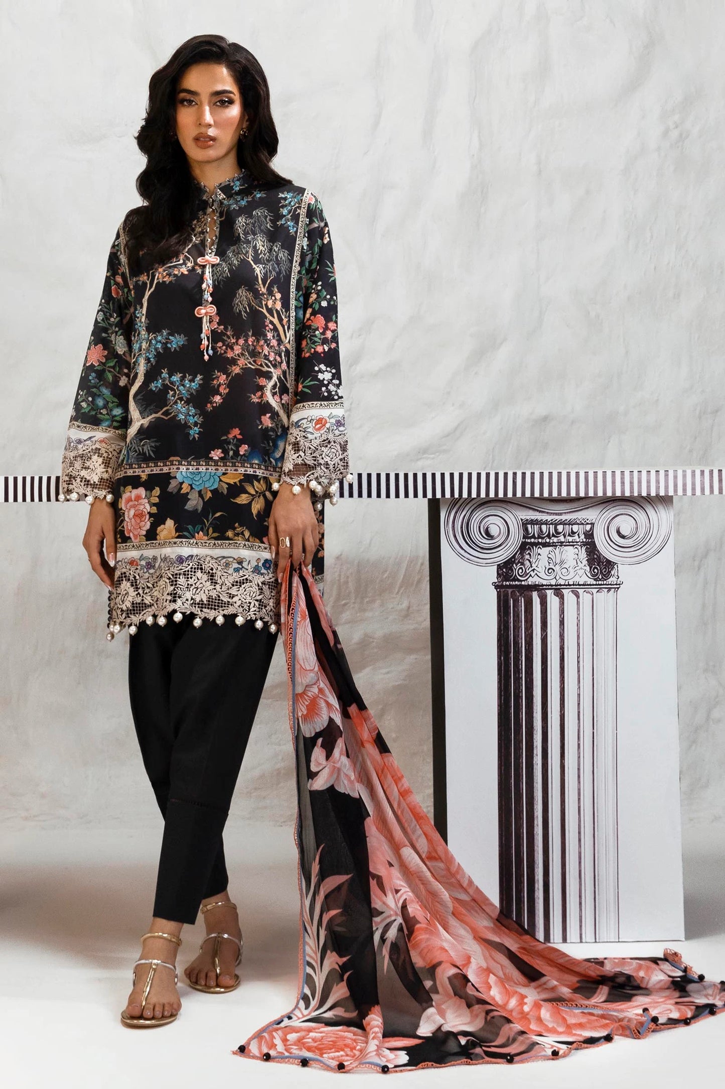 SANA SAFINAZ | MUZLIN SUMMER | UNSTITCHED 3 PIECE LAWN SUIT
