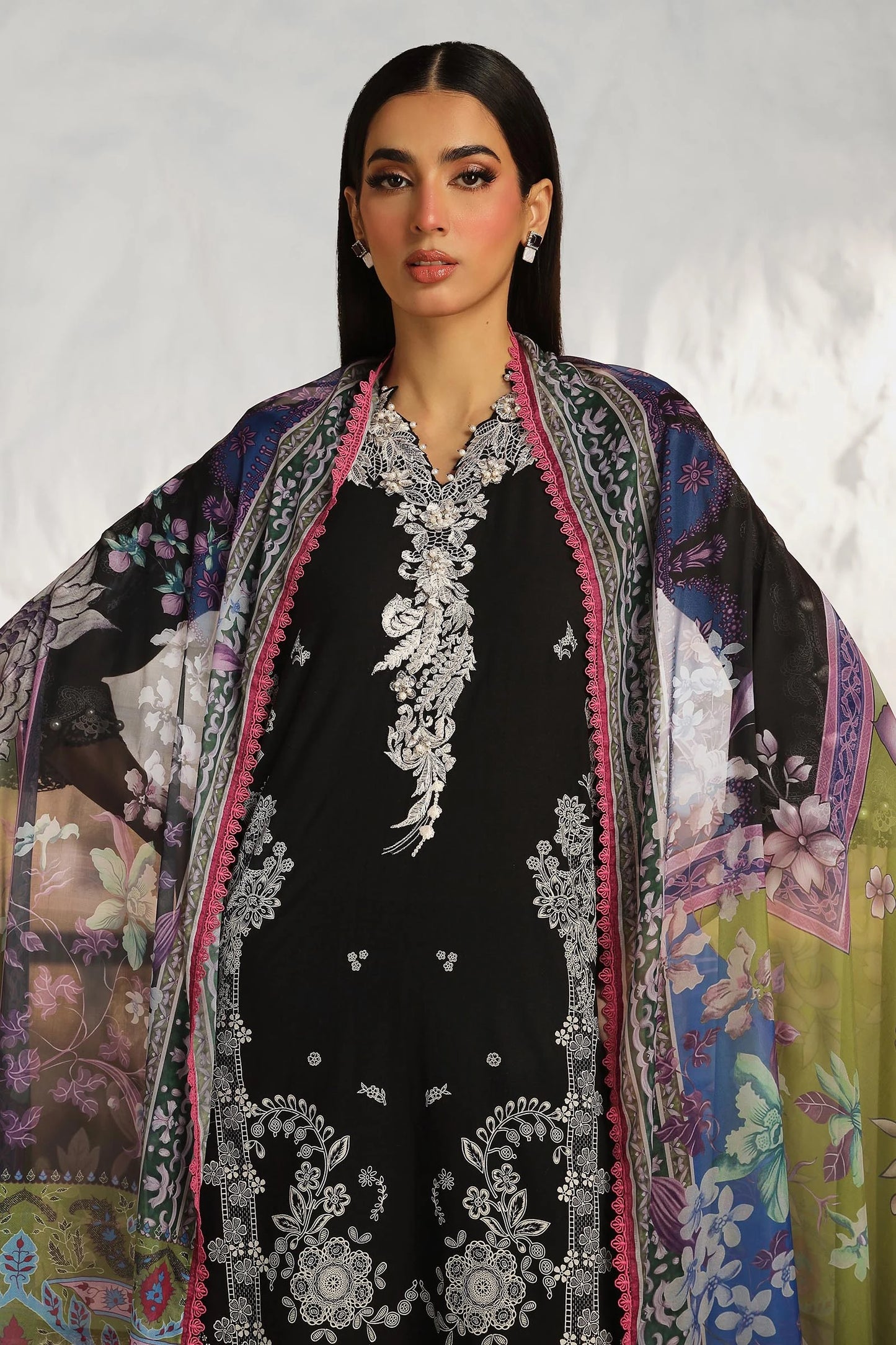 SANA SAFINAZ | MUZLIN SUMMER | UNSTITCHED 3 PIECE LAWN SUIT