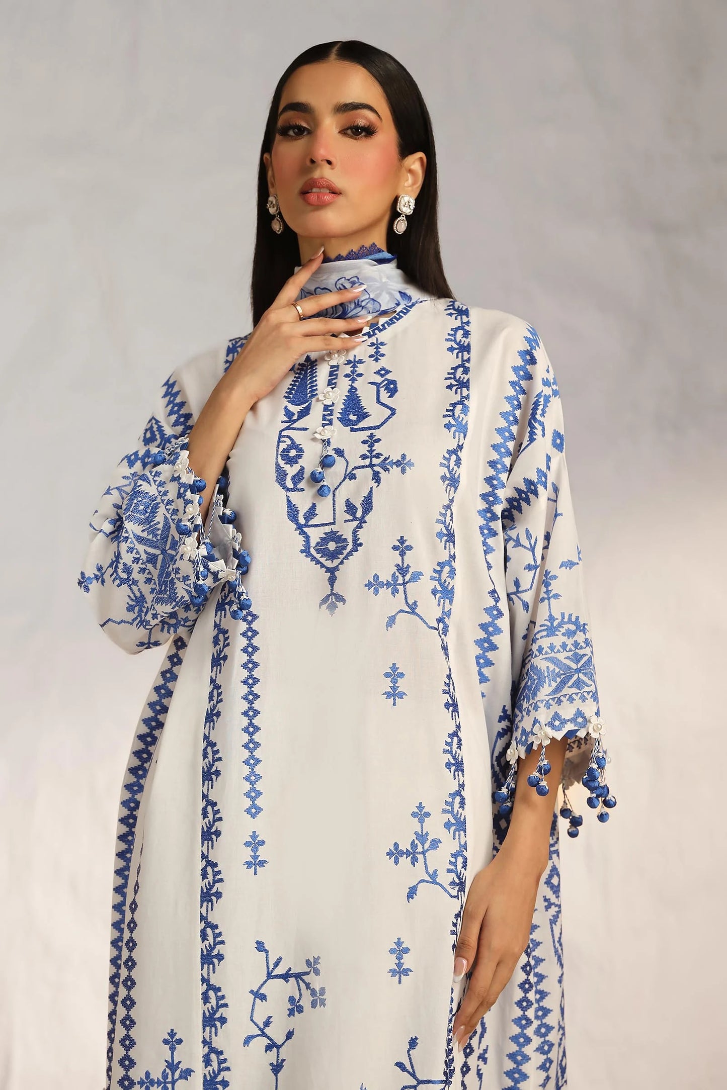 SANA SAFINAZ | MUZLIN SUMMER | UNSTITCHED 3 PIECE LAWN SUIT